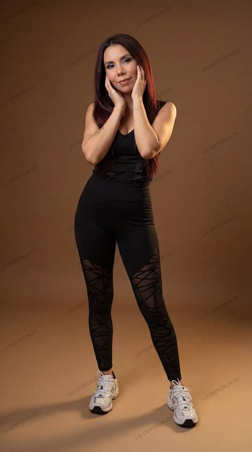 Leggings Retícula Obsidiana, vista 1