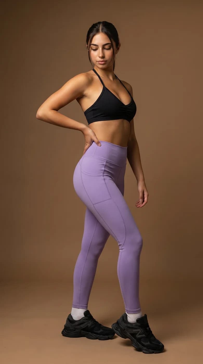 Leggings Lila Run, vista 1